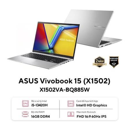 ASUS Vivobook 15 Core i5 16GB 512GB